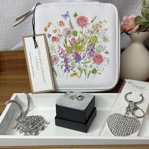 Floral White Jewelry Case by cupcakes & cashmere